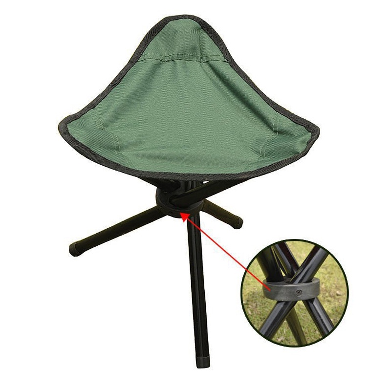 MILIKI SEGERA Kursi Lipat Memancing Folding Legged Beach Stool Chair Bangku Lipat Mancing Kemah Outdoor` Kursi Portable Camping Piknik Pancing