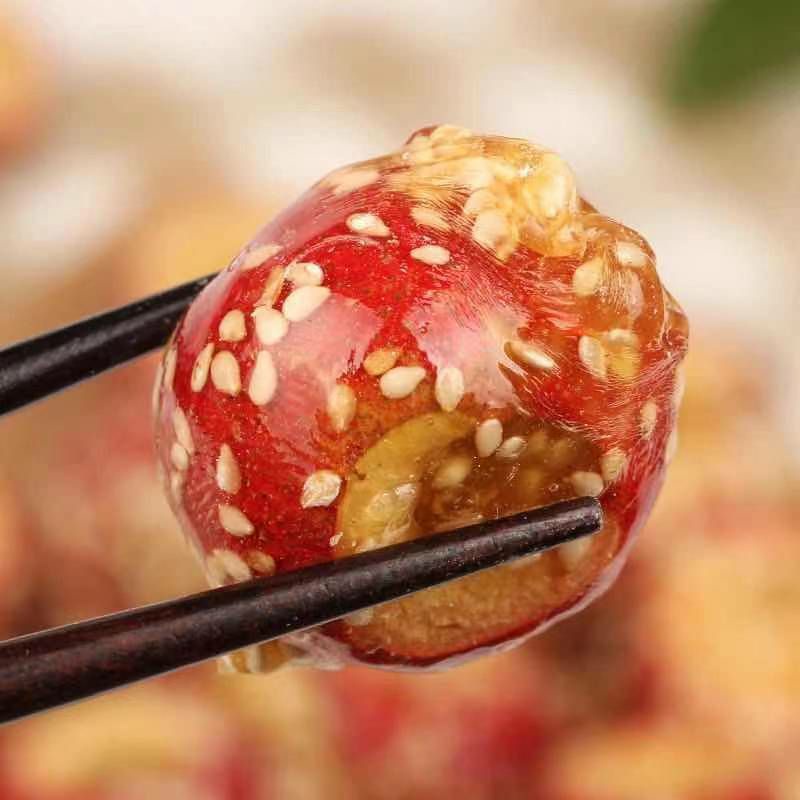 (HALAL) Freeze Dried Sugar Coated Haws perbiji / Bingtanghulu 冰糖葫芦 (1颗)