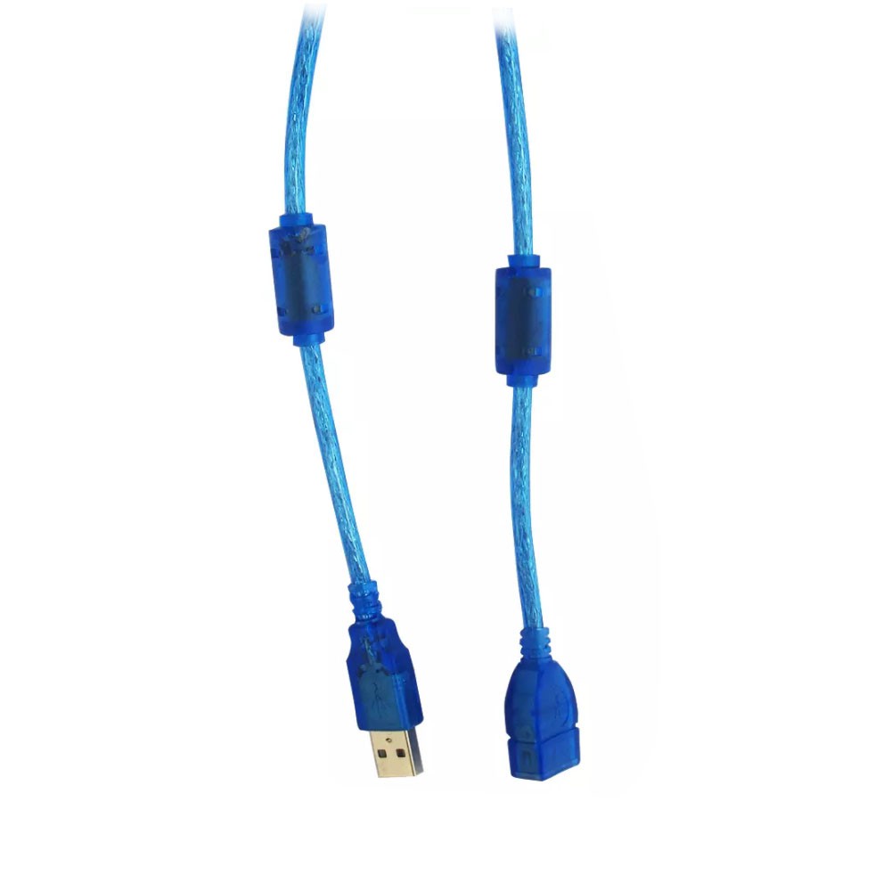 Trend-Kabel USB Extension HQ Transparan - 10M BIRU