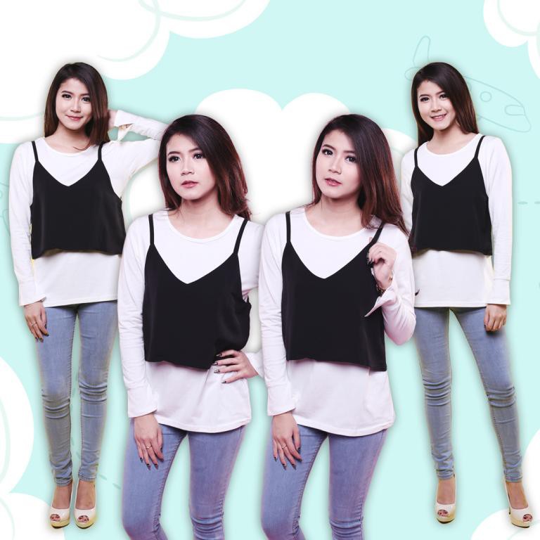 SET INNER + OUTER / Atasan Wanita / Baju Cewek Fashion Trendy Kekinian TJ 001