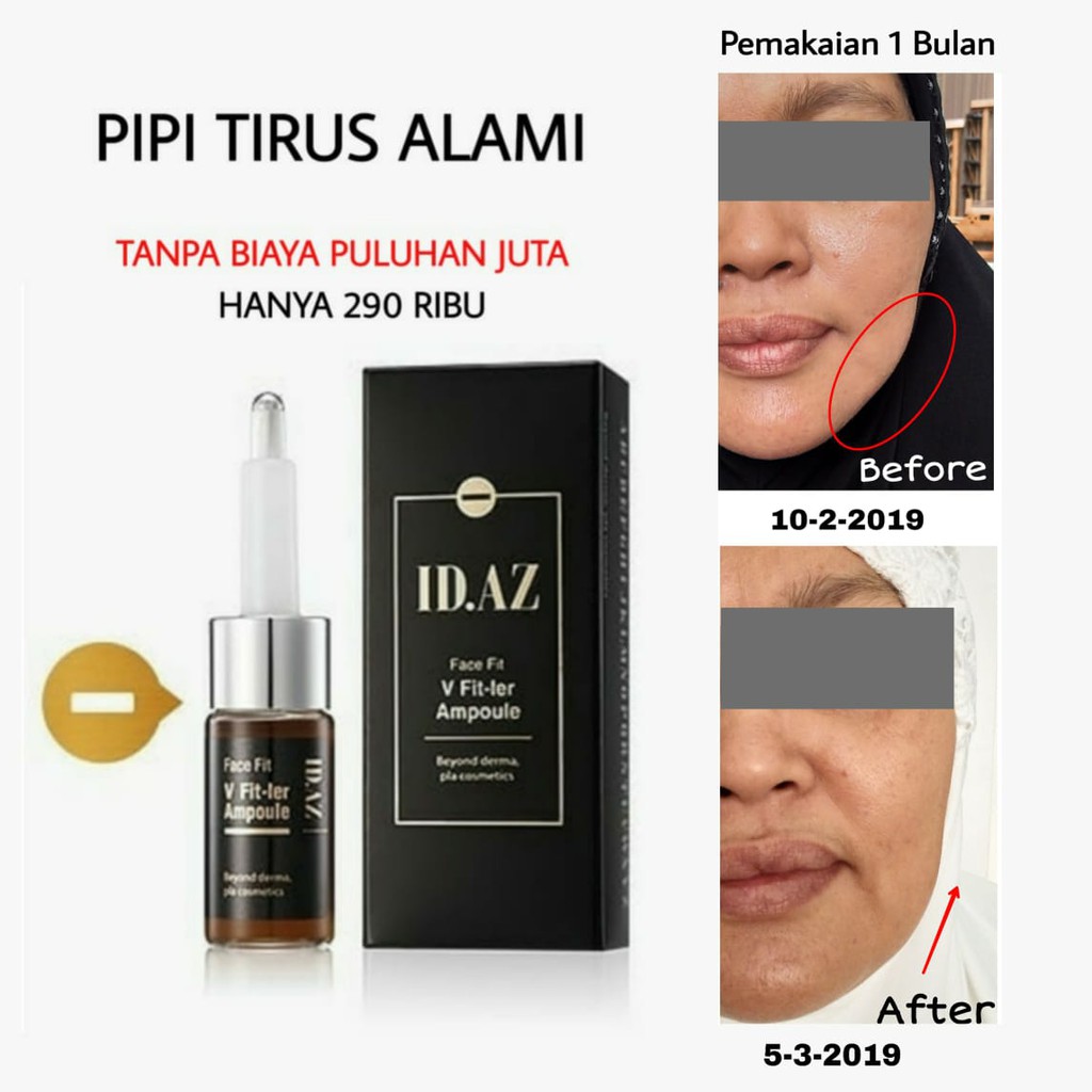 Serum Penirus Pipi Terampuh Menghilangkan Lemak Dibawah Dagu Original Korea BPOM - ID.AZ Face Fit V