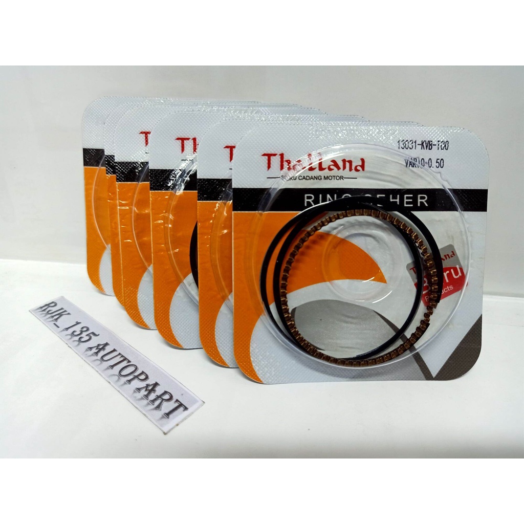 RING SEHER PISTON RING RING SEKER VARIO 110 KARBU THALLAND OS OVERSIZE STD 25 50 75 100