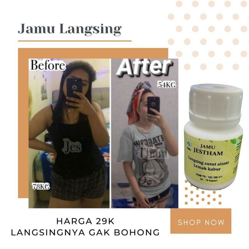 JAMU LANGSING LEMAK KABUR JESTHAM (SUSUT)