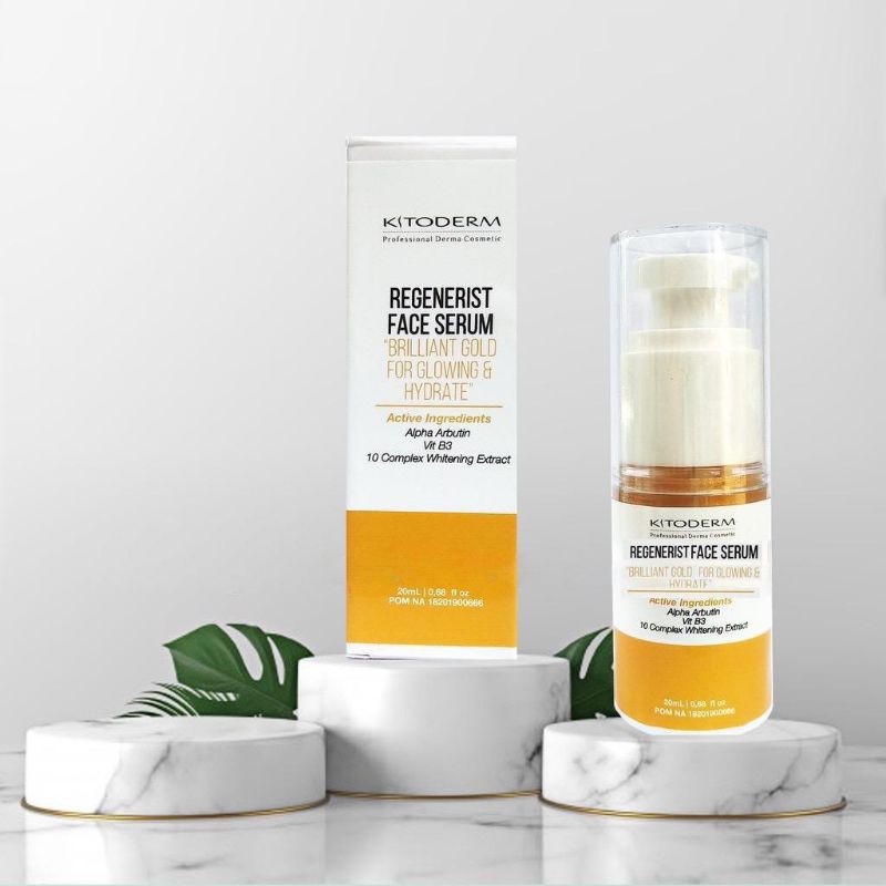 regenerist face serum brilliant gold for glowing & hydrate kitoderm
