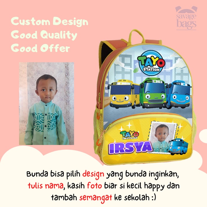 

Tas Custom Anak - Tema Tayo - 1 HARI JADI