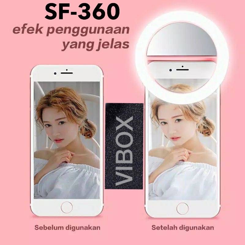 VIBOX LAMPU SELFIE MINI SF360 RING LIGHT MINI TIK TOK SHINY