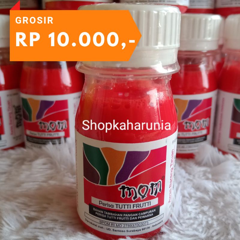 

Perisa tutty fruity merk MOM perasa Tutty Fruity untuk es permen karet