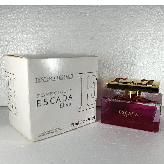 Tester Parfum OriginaL Especially Escada Elixir EDP Intense 75 ml For Women Murah