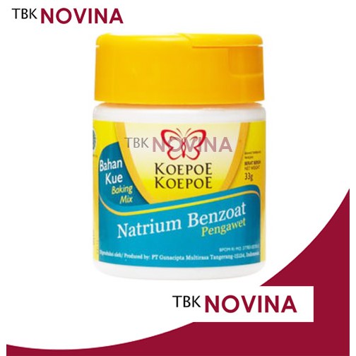 NATRIUM BENZOATE Koepoe Koepoe / Pengawet Kupukupu (33gr)