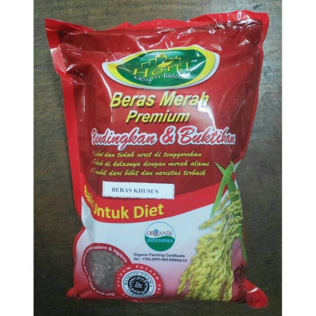 Beras Merah Anik Merk Hotel Beras Diet 2 Kg Indonesia