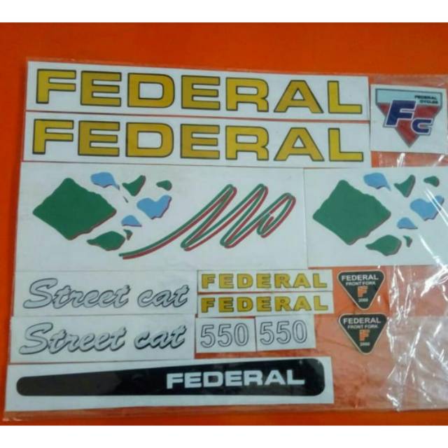 stiker federal streetcat 550