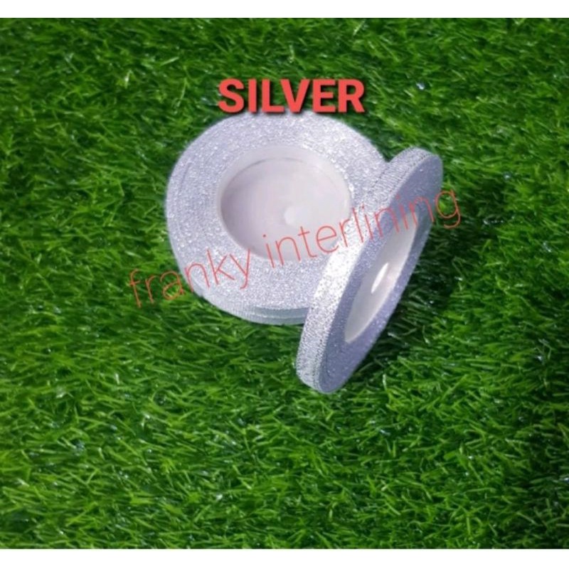 PITA GLITER METALIK LEBAR 1/4&quot; ( 6mm ) HARGA PER ROLL ISI 20 YARD