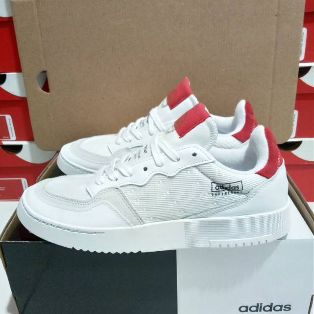 adidas supercourt white red