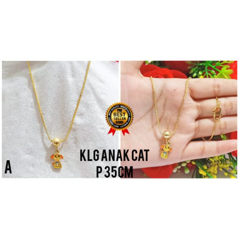 Kalung anak motif kepala hello Kitty murah