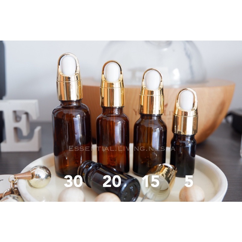 Botol Pipet Kaca Tebal Luxury 5,10,15,20,30 ml