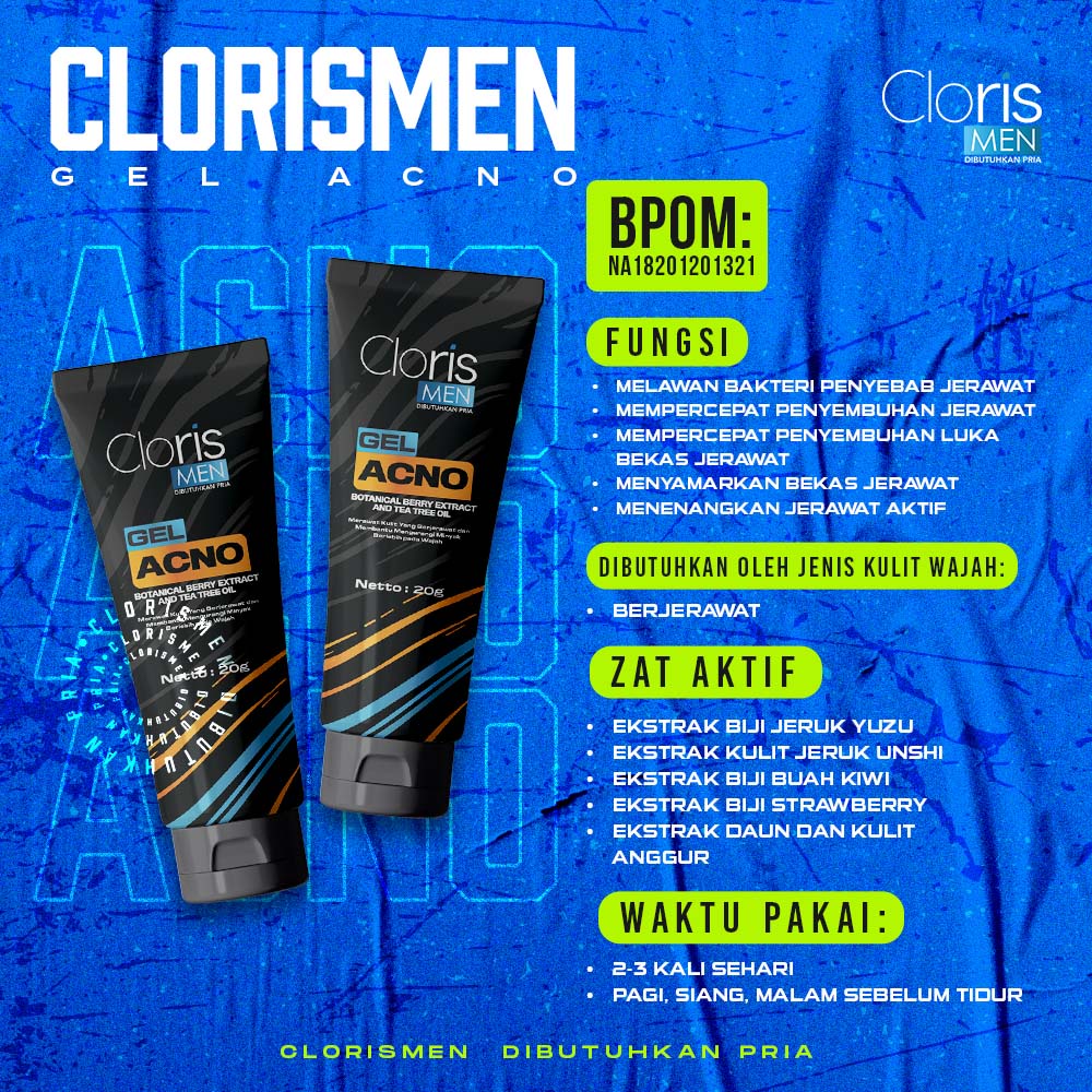 Clorismen PAKET ACNE SERIES Skincare Pembersih Wajah Penghilang Jerawat Bekas Jerawat Bopeng BPOM Original