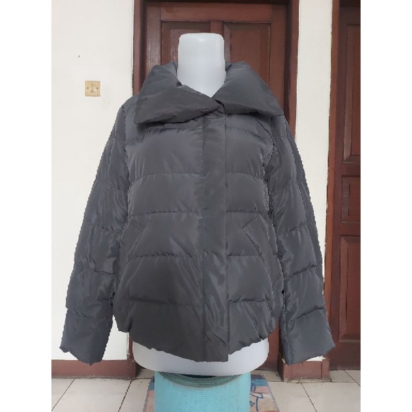 Jaket Bulu Angsa Asli Abu
