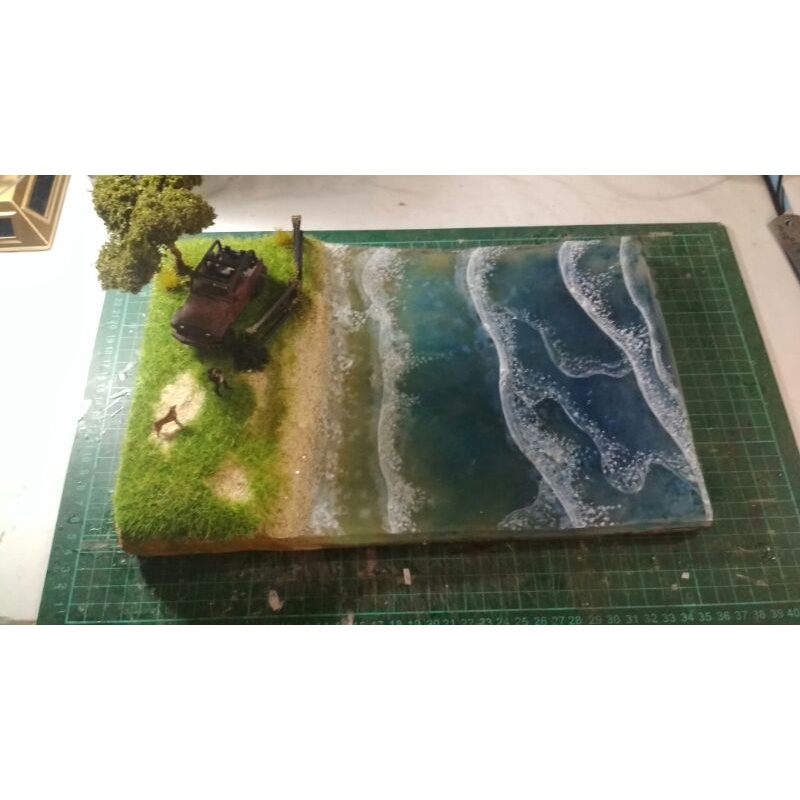 Diorama Diecast Hotwheels Pantai B