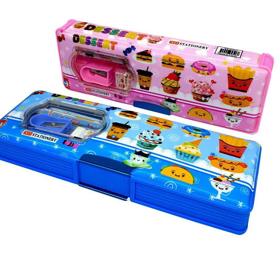 

0MI kotak pensil jendela magnet set alat tulis tempat ATK karakter stationery Terbaru