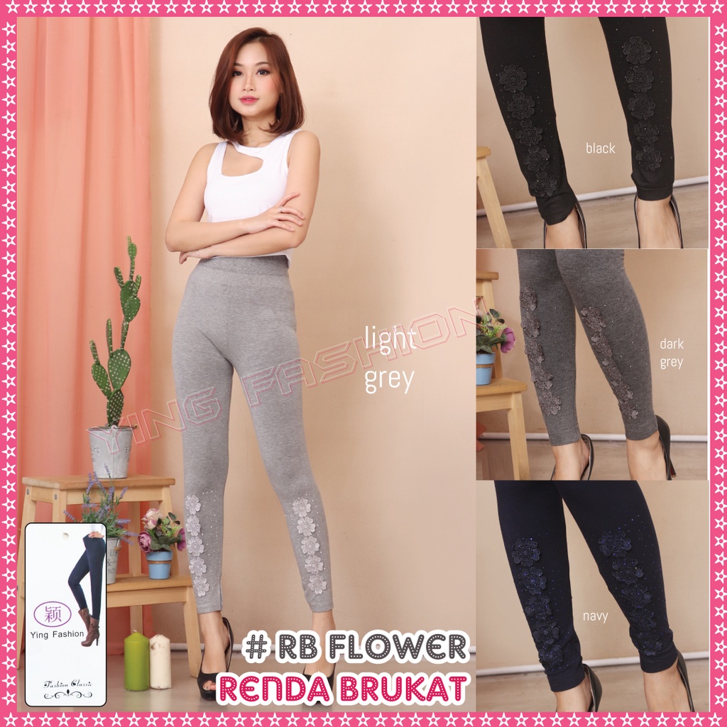 [Grosir Minim 6 pcs ] Legging Renda MUTIARA / Legging Renda kaki mutiara / Legging renda brukat / legging fashion import / legging panjang / legging wanita