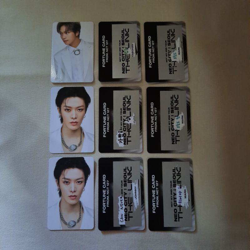 NCT 127 MD THE LINK FORTUNE SCRATCH PHOTOCARD PC YUTA JOHNNY MARK