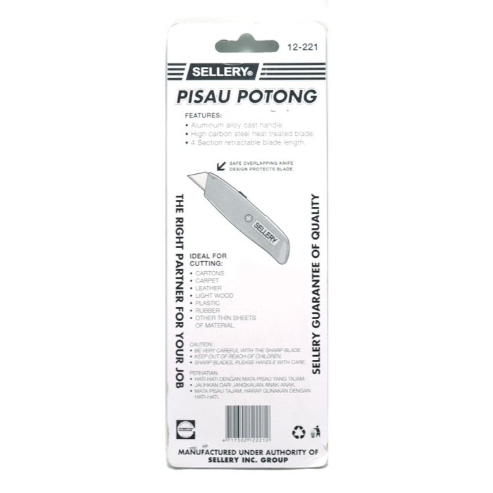 

Terlaris Utility Knife - Cutter Segitiga Sellery 12-221 Hemat
