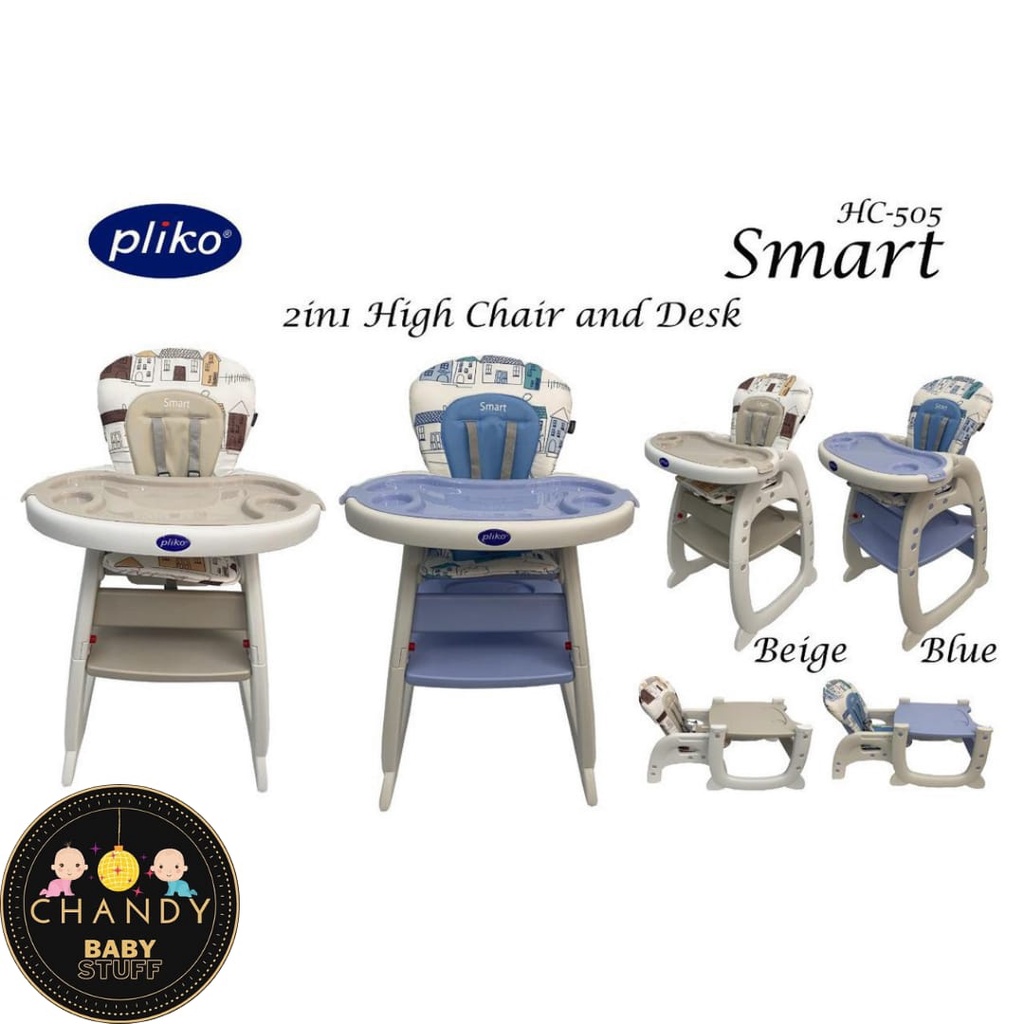 KURSI MAKAN BAYI PLIKO HIGH CHAIR &amp; DESK 3 IN 1 SMART HC 505