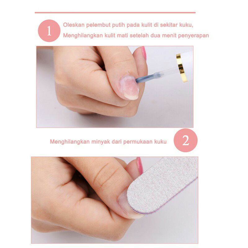 Pretty Cuticle Remover / Kutek Dasar Basecoat/ Vitamin Kuku / Nail Top Coat