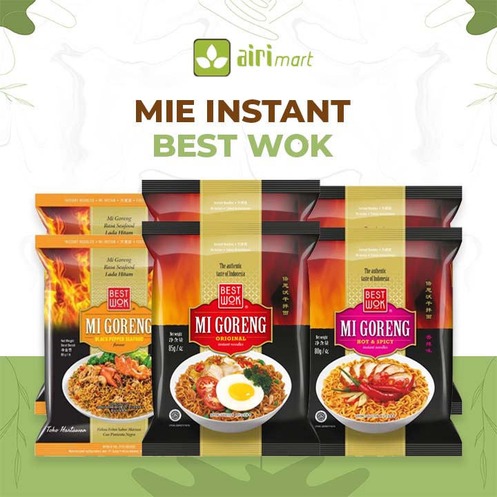 

Mi Instan Best Wok Rasa Original/Hot & Spicy/ Blackpepper Seafood 85gr