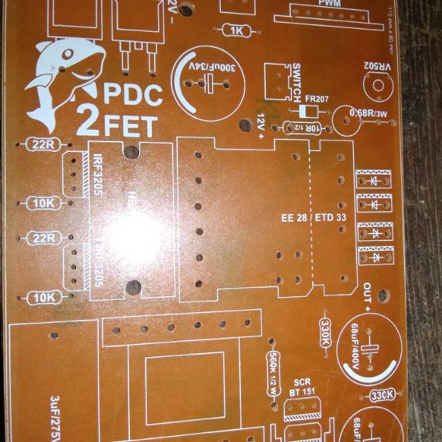 Pcb setrum pdc 2 fet