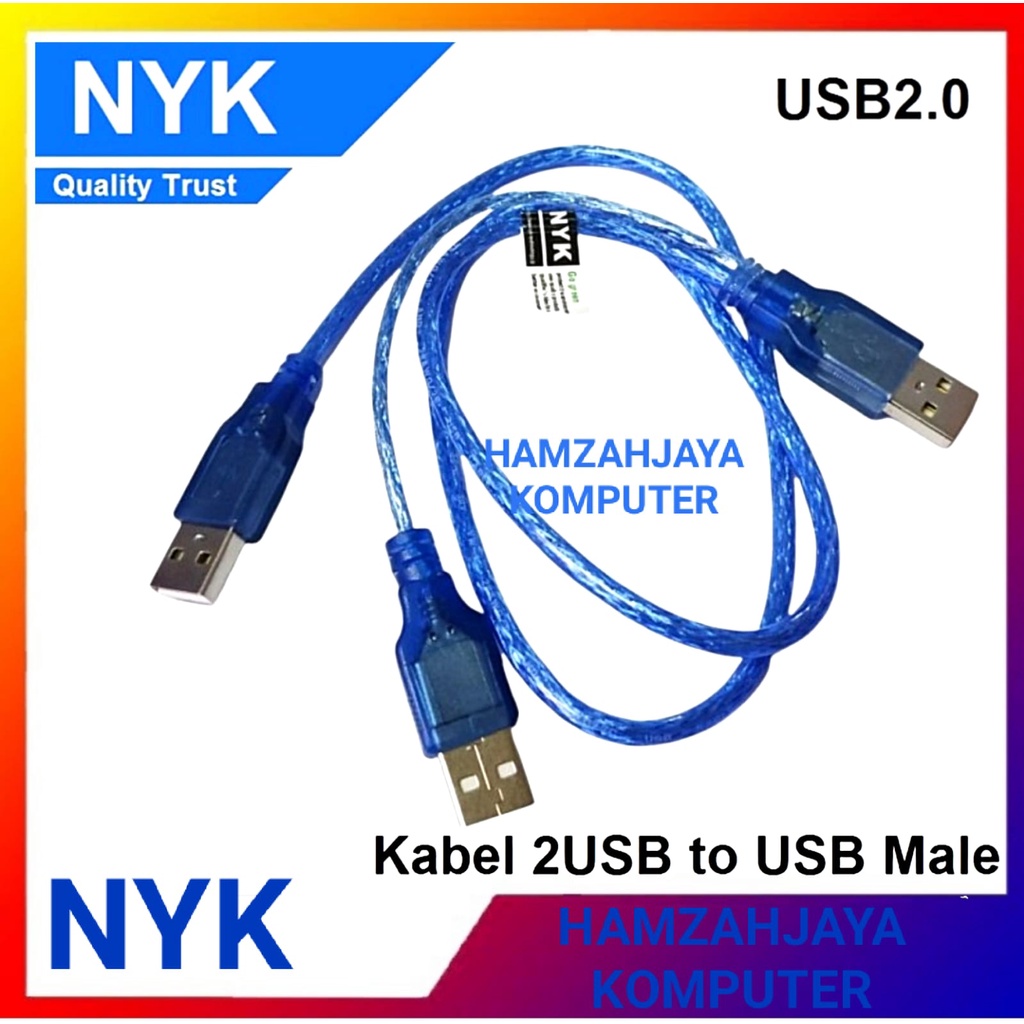 KABEL USB TO USB CABANG NYK / KABEL HDD EXTERNAL PS2 USB 2.0
