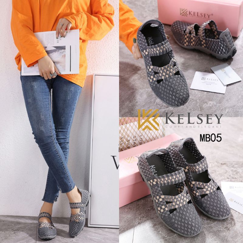 Kelsey Sepatu Rajut Wanita / Sepatu Flat Rajut Wanita MB05