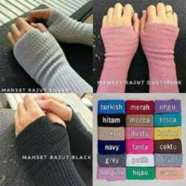 Handsock RAJUT Sarung tangan RAJUT / kaos tangan / manset / Hand sock