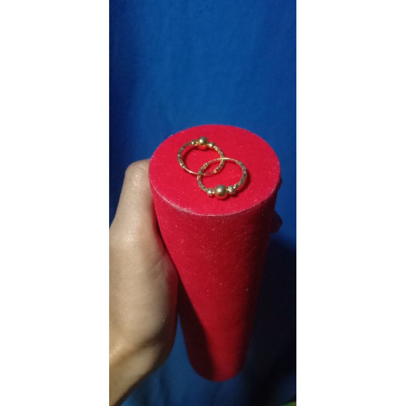 anting bulat  emas bangkok