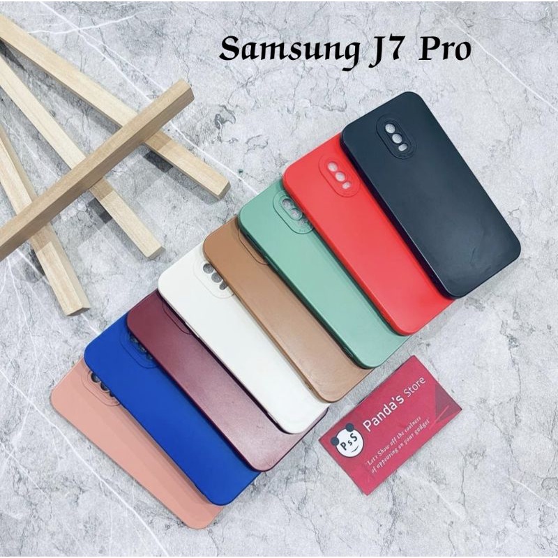 Softcase Pro Camera Samsung J7 Pro Candy Case Full Color 3D Silikon TPU