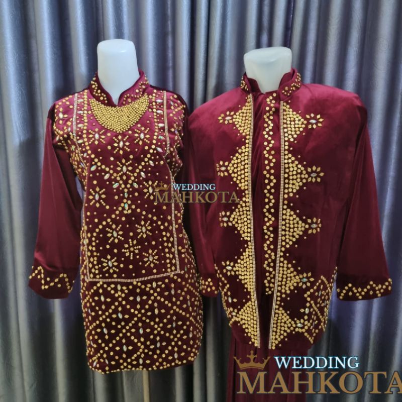 baju pengantin bludru