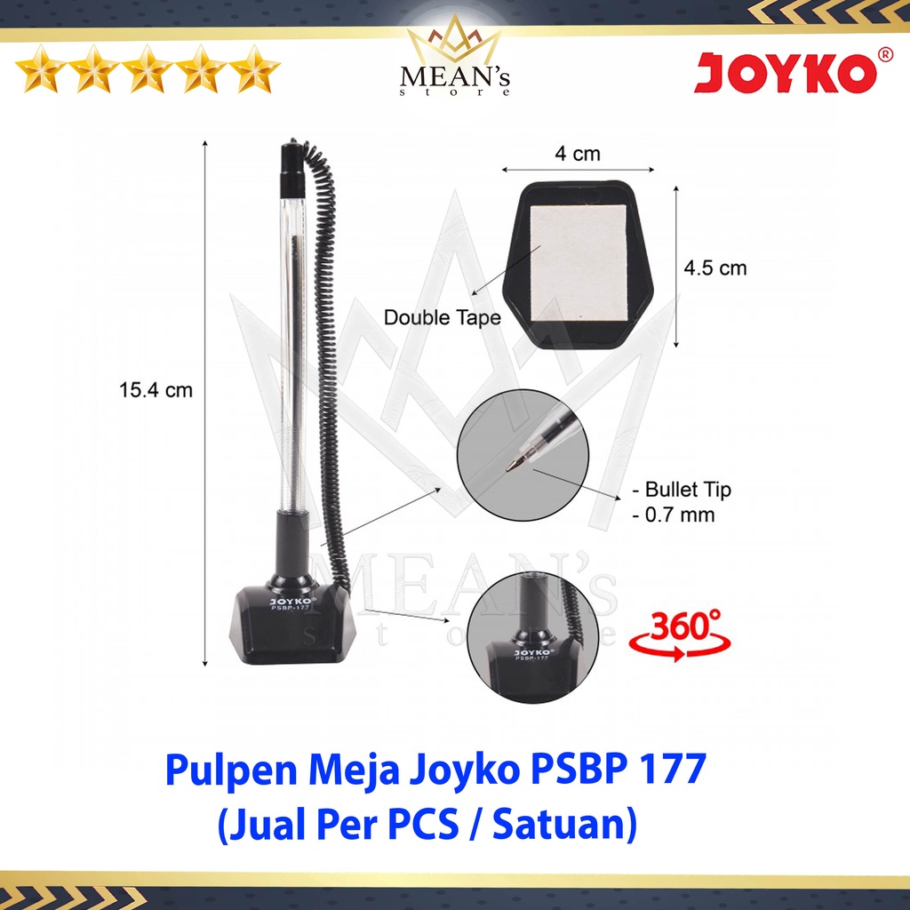 

Pulpen Meja Joyko PSBP 177 / Ball Pen Stand Table 0.7mm / Pen Meja