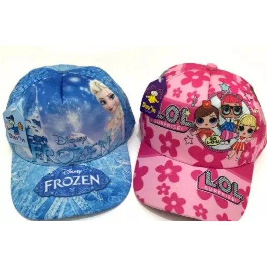 TOPI PET ANAK CEWEK//TOPI KARAKTER ANAK CEWEK//TOPI SANTAI//TOPI LOL/PRINCES/BARBIE