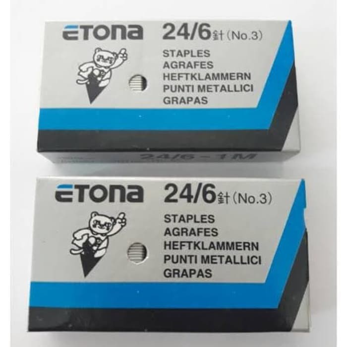 

ECER Isi Stapler ETONA Besar No 3 24/6 Isi Staples/Refil Stapler/Isi Hekter