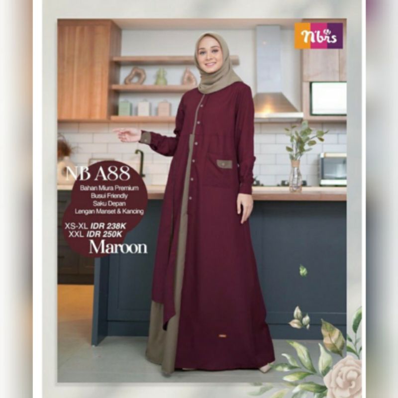 ECER HARGA GROSIR GAMIS NIBRAS NB A88 TERMURAH PATI JEPARA KUDUS DEMAK REMBANG BLORA SMG