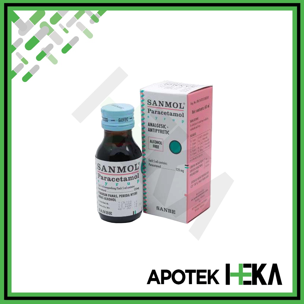 Sanmol Syrup 60 ml - Sirup Paracetamol Demam (SEMARANG)