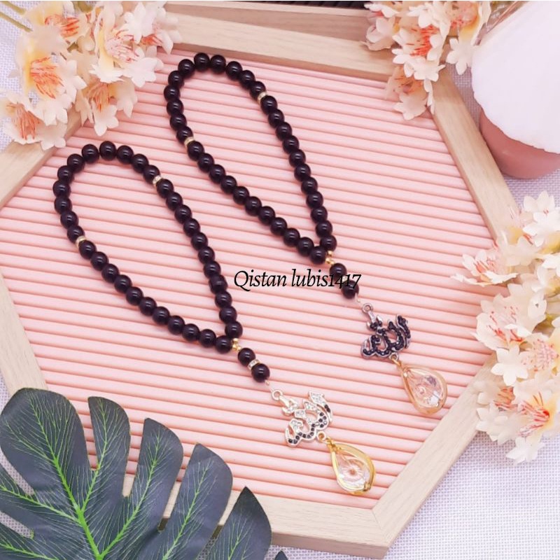 Tasbih Mutiara Black &amp; white