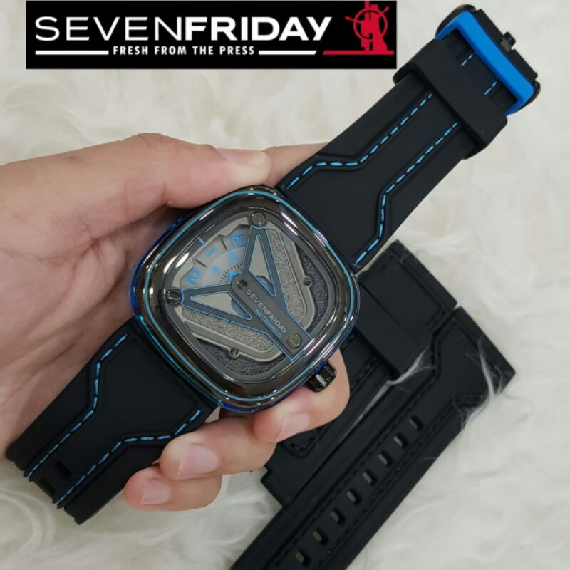SEVEN FRIDAY JAM TANGAN PRIA GRATIS BOX ORI DAN TALI RUBBER