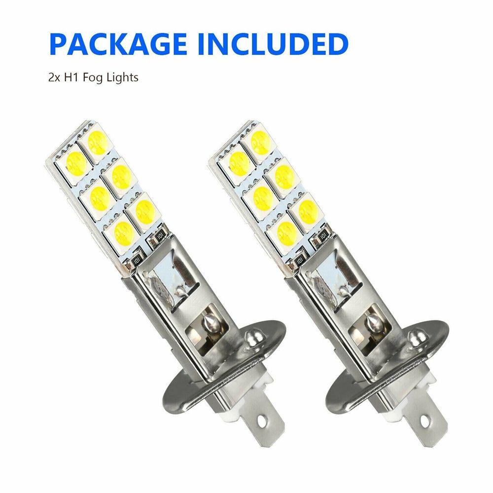 Nanas 2Pcs/Set Lampu Kabut Mobil 2Pcs Super White 55W LED H1 Hi/Low Kit Beam DRL