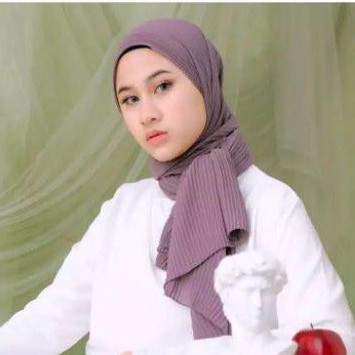180x75cm pashmina ceruty plisket full / pashmina plisket lidi full premium