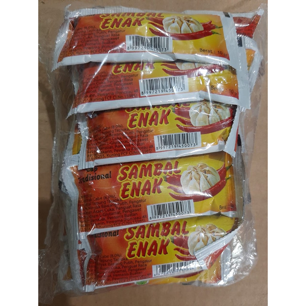 

Saos Enak Sachet Raja Tawon (1 bungkus isi 25 Pcs) / saus sachet