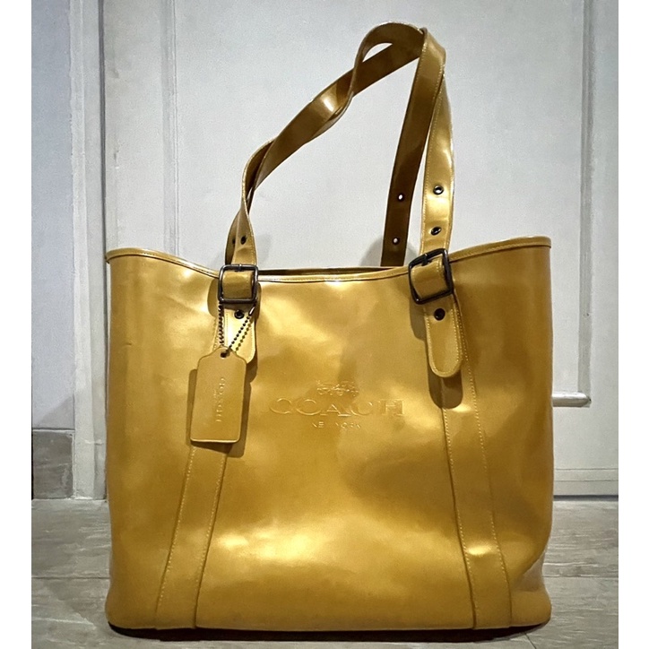 Preloved Tas Coach Tote Beach Bag