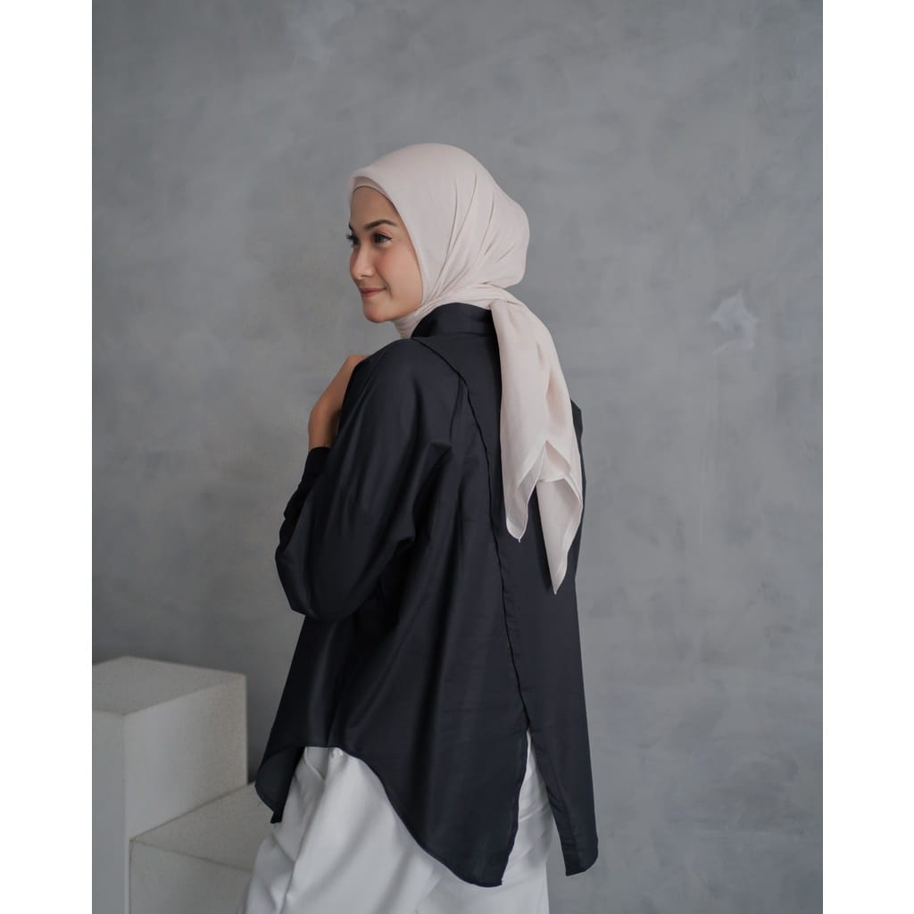 RX FASHION - SITA TOP / KEMEJA ATASAN BLOUSE WANITA XXL /  NELKA OVERSIZE SHIRT / Kemeja KINA / NELKA SHIRT TOP HITS OOTD  - NN