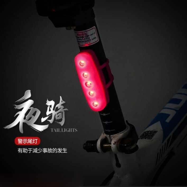 Bayar Ditempat Lampu Belakang Sepeda Bicycle Taillights Safety Lamp - DC-109