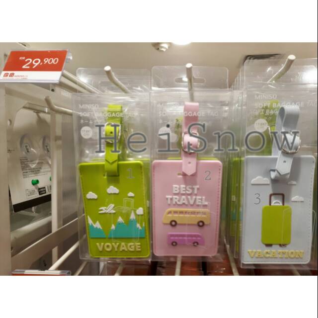 PROMO MURAH luggage tag miniso